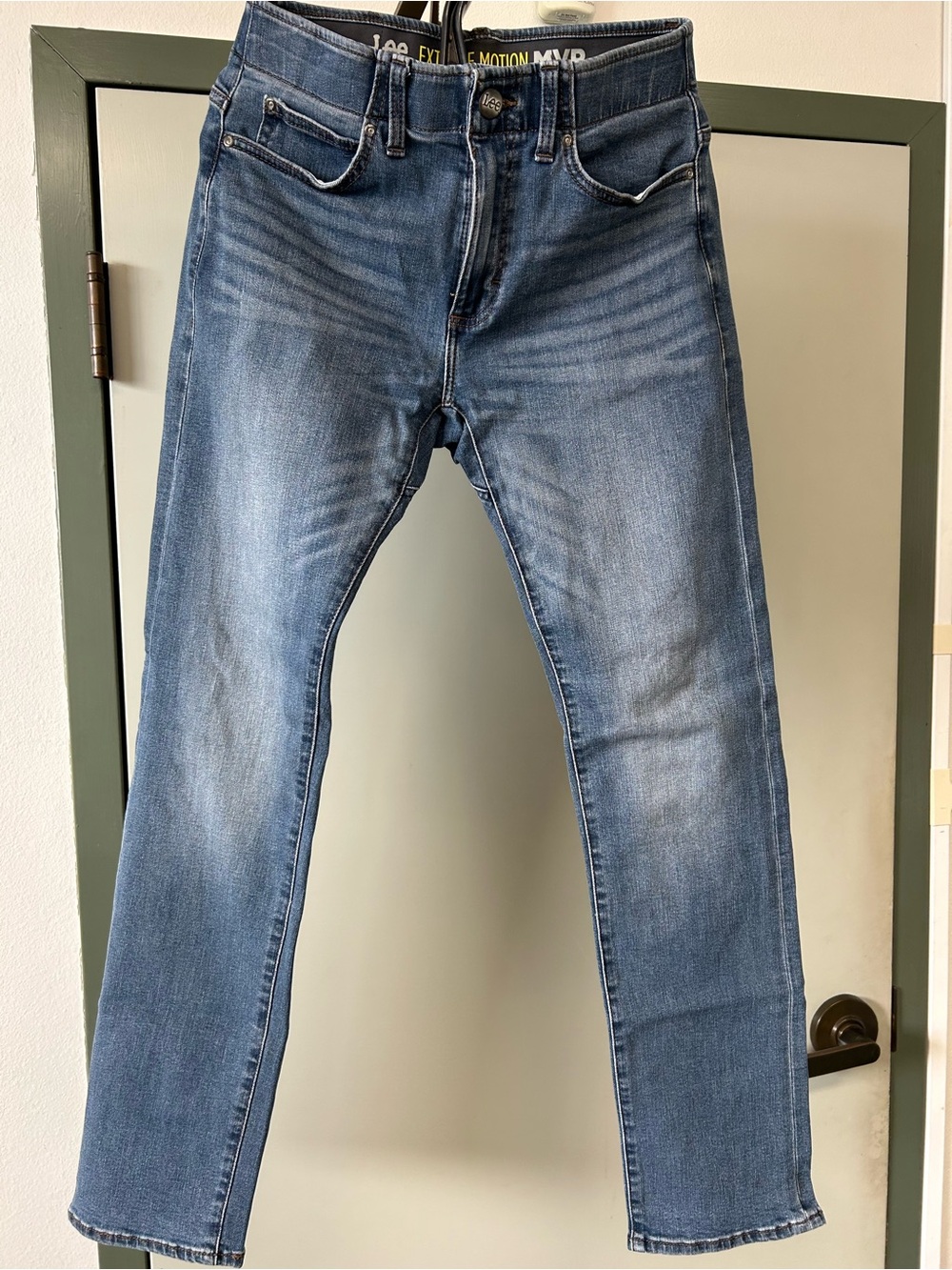 Lee Men’s Extreme Motion MVP Slim Fit Blue Jeans